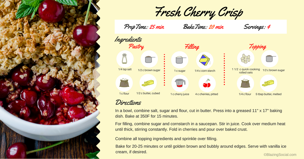 cherry crisp recipe
