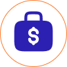 money brief case icon